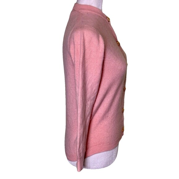 Ballantyne Women’s 100% Cashmere Button Front Cardigan Scotland Quiet Luxury 38 - Picture 4 of 7